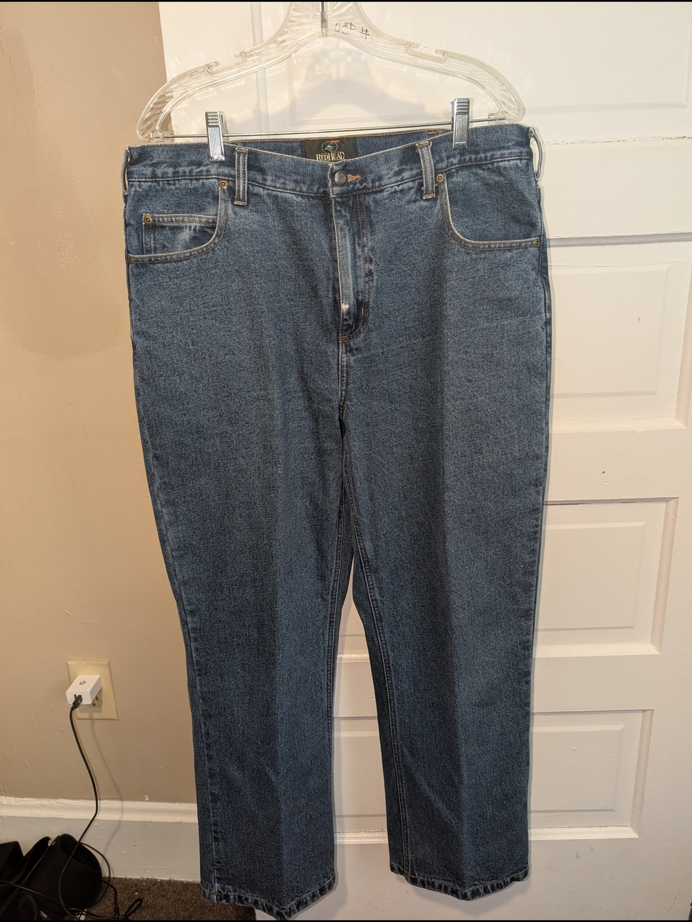 RedHead Men's Dark Blue Straight Jeans